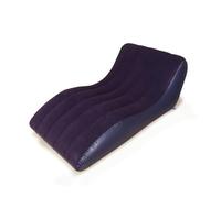 DimyFew Poltrona Gonfiabile con Superficie Floccata Reclinabile Chaise Longue Gonfiabile Comoda Mobili per Ospiti, Campeggiatori, Terrazzo, Blu Scuro