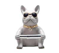 DimyFew Porta Carta Igienica a Forma di Statua di Cane, Stile Europeo, Decorazione Da Scrivania, Organizer per Tovaglioli Da Tavolo per WC Da Appoggio, Beige