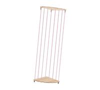 DimyFew Porta giocattoli di peluche ad angolo in legno, scaffale per giocattoli morbidi in legno, salvaspazio, altezza regolabile, organizer da appendere per, Rosa