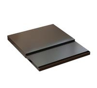 DimyFew Scaffale Salvaspazio con Vassoio Scorrevole Robusto Ripiano da Banco Estraibile Multiuso Organizzatore per Cucina, Nero