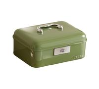 DimyFew Scatola Portaoggetti Resistente E Chiudibile a Chiave, Organizer Portatile con Chiusura a Chiave per Documenti Personali E Oggetti Importanti, Adatta, Verde