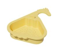 DimyFew Scolapasta per Lavello Filtro di Scarico Raccoglitore per Alimenti Cestino Appeso con Design Innovativo E Fondo Apribile Adatto a Cucina E Ba, Giallo