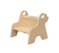 DimyFew Sgabello in legno per il bagno, sedia per vasino, panca a due gradini, poggiapiedi per l'ingresso della camera da letto, LEGNA