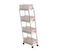 DimyFew Stretto Carrello per Lo Spazio per Lo Spazio per La Cucina E L'organizzazione Del Bagno, 4 Strati