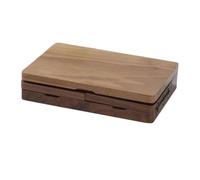 DimyFew Tavolozza in Legno con Scomparti Portatile Tavolozza con Scomparti in Legno Richiudibile Contenitore per Pittori