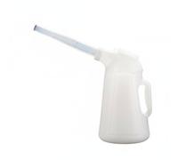 DimyFew Travasatore per Olio e Carburante Resistente Agli Urti Contenitore Olio Motore Plastica Manico Ergonomico Brocca Gruata con Beccuccio per Meccanici, 4L
