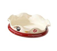 DimyFew Vassoio Rotante per Snack con Forma a Fiore Contenitore Frutta Piatto Organizer Multifunzione Ciotola Decorativa Leggera in PP PET, con Motivo a Gatti