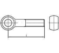 DIN 444 4.6 BM 12 x 200 zincato galv. gal Zn S