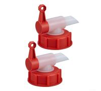 DIN 51 e DIN 61 per beccuccio di precisione per rubinetti da 5 L a 30 L, scarico di riempimento e dosaggio con sede valvola da 18,9 mm, accessorio per spruzzatore da giardino in plastica (2 pezzi DN51