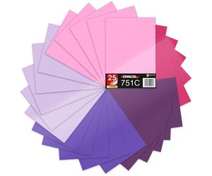 Din A4 Arcos set 25 tonalità viola 29, 7x21 cm oracal 751C pellicola...