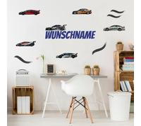 Din A4 Wandtattoo Adolescente Camera Giovani Foglio Con Testo Desiderato Auto