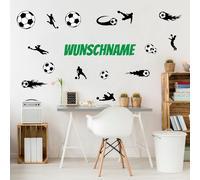 Din A4 Wandtattoo Adolescenti Camera Giovani Foglio Con Testo Desiderato Calcio