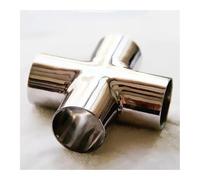 DIN DN50 54mm Pipe OD Butt Welding Cross 4 Ways Splitter SUS 304 Stainless Steel Fitting Spliter Homebrew Beer Wine