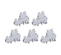 DIN Guida Monta Doppio Livello Terminale Vite Tipo Grigio MBKKB2.5 15pz