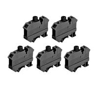 DIN Guida Monta Fusibile Supporto Terminale Nero UK10 5pz
