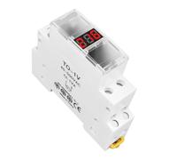 Din Rail 18mm AC 40-500V 220V 380V Misuratore di tensione Amperometro Monofase Trifase Indicatore modulare LED Display digitale Rilevatore 1 pz(TO-1V)
