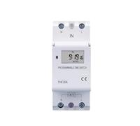 Din Rail 2 wire Weekly 7 Days Programmable Digital TIME SWITCH Relay Timer Control AC 220V 230V 12V 24V 48V 16A 30A MQXFCZUX(12V DC AC)