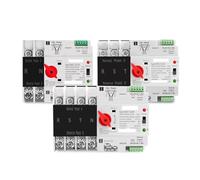 Din Rail 2P 3P 4P ATS Dual Power Automatic Transfer Switch Selector Switches Uninterrupted Power Generator 63A 100A 125A MQXFCZUX(3p,100A)