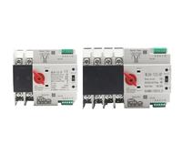 Din Rail 2P 3P 4P ATS Dual Power Automatic Transfer Switch Selector Switches Uninterrupted Power Generator 32A 50A 63A 80A 100A AUOQKQUT(63A,4P_220V-230V)