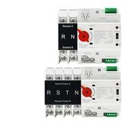 Din Rail 2P 4P ATS Dual Power Automatic Transfer Switch Electrical Selector Switches Uninterrupted Power 100A Circuit Breaker AUOQKQUT(2P,220V)