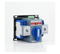 Din Rail 2P 4P ATS Dual Power Automatic Transfer Switch Uninterrupted Power Solar transfer switch 63A Auto/Manual MCB NWPNLXEA(2P 220V)