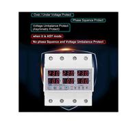Din Rail 3P+N over Under Voltage Current Limit Protection Relay Protector ASYNC Synchronous Asynchronous
