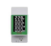 Din Rail 4IN1 Digitale Voltmetro Amperometro Wattmetro 100A Contatore di Energia Elettrica Volt Amp Corrente W kWh Monitor Consumo di Potenza(EAEM-008C)