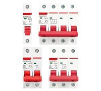 Din Rail AC MCB DZ47 C Type Mini Circuit Breaker 230/400V~ 50/60Hz Short Overload Circuit Protector Breaking Capacity 6KA 1P 2P(4P,6A)