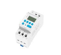 Din Rail Astronomical Timer Switch LCD Display 16A 20A 30A Timing Control Latitude Switch 110V 220V AUOQKQUT(THC-15B-AC220V)