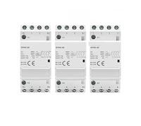 Din Rail Automatic Modular Household Contactor AC230V 4P 25A 4NO 2NO2NC 3NO1NC 50/60Hz 3P 25A 3NO NWPNLXEA(4P 25A 3NO1NC)
