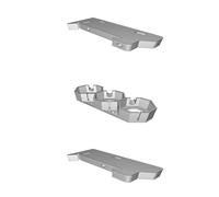 DIN Rail Bracket Mount for Shelly 3x50A Energy Meter - Smart Home Monitoring