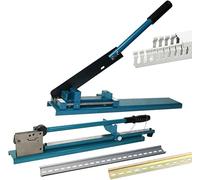 Din Rail Cutter Tool con doppia scanalatura e righello per installazione elettrica professionale