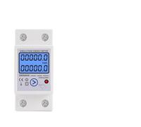 Din Rail Digital Single Phase Reset Zero Meter kWh Voltage Current Power Consumption Meter Wattmeter 220V 110V AC MQXFCZUX(110V)