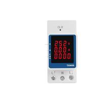 Din Rail Electricity Digital Meter Power Voltmeter Ammeter kWh Reset Voltage Current Monitor AC 80V~270V 110V 230V MQXFCZUX