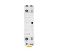 Din Rail Household Ac Contactor 2P 16A 25A 220V/230V 50/60HZ 2NO 2NC 1NO1NC for Household Home Hotel Resturant MQXFCZUX(25A 1NO1NC)