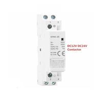 Din Rail Household Modular DC Contactor DC24V 25A 2NC 2NO 1NO1NC 50/60Hz Modular House Contactor DC12V CZAOINCU(2P 25A 2NC DC24V)