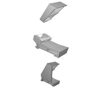 DIN Rail Keystone Holder Dual Mount for Network Cabinet Electronics Storage