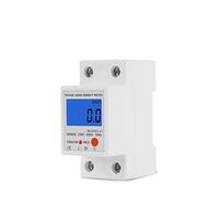 Din Rail LCD Digital Backlight Single Phase Meter kWh Power Consumption Meter Wattmeter Electronic AC 220V 120V 80A Reset MQXFCZUX(230VAC)