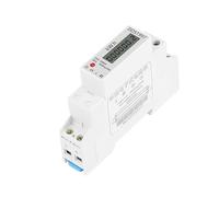 Din Rail LCD Digital Single Phase Meter kWh Voltage Current Power Consumption Meter Wattmeter AUOQKQUT(5(60) A)