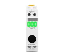 Din Rail LED display SPD surge protective device lightning strike counter 220V 50/60Hz 0-999 times TO-LSC NWPNLXEA(Opaque Green)