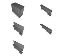 DIN Rail Mount for Wago 280 Terminal Blocks - PCB Compatible - Adjustable