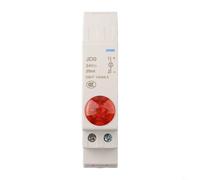 Din Rail Mount Lampada di Segnale JD9 AC DC 24V Indicatore Luce per Telecomunicazioni e Controlli Elettrici con Protezione IP20 e 30000h Durata di Lavoro con 0 8N m Coppia di serraggio (rosso)