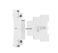 Din Rail Mounted Household Modular AC Contactor for Smart Home House Hotel AC220V 2P 16A 20A 25A 2NC 2NO 1NO1NC 50/60Hz BIANMTSW(Auxiliary 1NO1NC)
