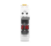 Din Rail Single Phase Voltage Meter Ac 40-500V Modular Voltmeter Gauge Indicator LED Digital Display 110V 230V CZAOINCU(Transparent)