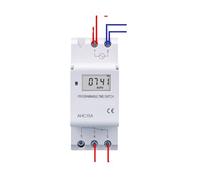 Din Rail single phase Weekly 7 Days Programmable Digital TIME SWITCH Relay Timer Control AC 220V 230V 12V 24V 48V 16A IDGTTLDF(15A,110V AC DC)