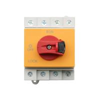 Din Rail Solar PV DC 4P 32A 1000V Rotating Handle Isolator Rotary Switch Disconnector For Solar distribution box IINKUEYK(EAPV-N324-Y)