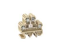 Din Rail Wire Conductor 10Pcs DK-4QV/35 Connector Two Level Screw Clamp Terminal Blocks Inflaming Type DK4QV/35