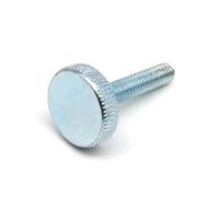 DIN653 GB835 Vite a testa piatta zigrinata Serraggio manuale a Per Elettronica e Macchinari(Light blue,12MM_5PCS M5)
