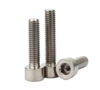 DIN912 TA2 Vite a testa cilindrica con esagono incassato in titanio M1.6 M2 M2.5 M3 M4 M5 M6 M8(30mm,M4 5PCS)