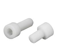 DIN912 White Nylon Hex Socket Screw, Plastic Allen Cap Head Bolt M3-M12(20mm,10pcs M6)